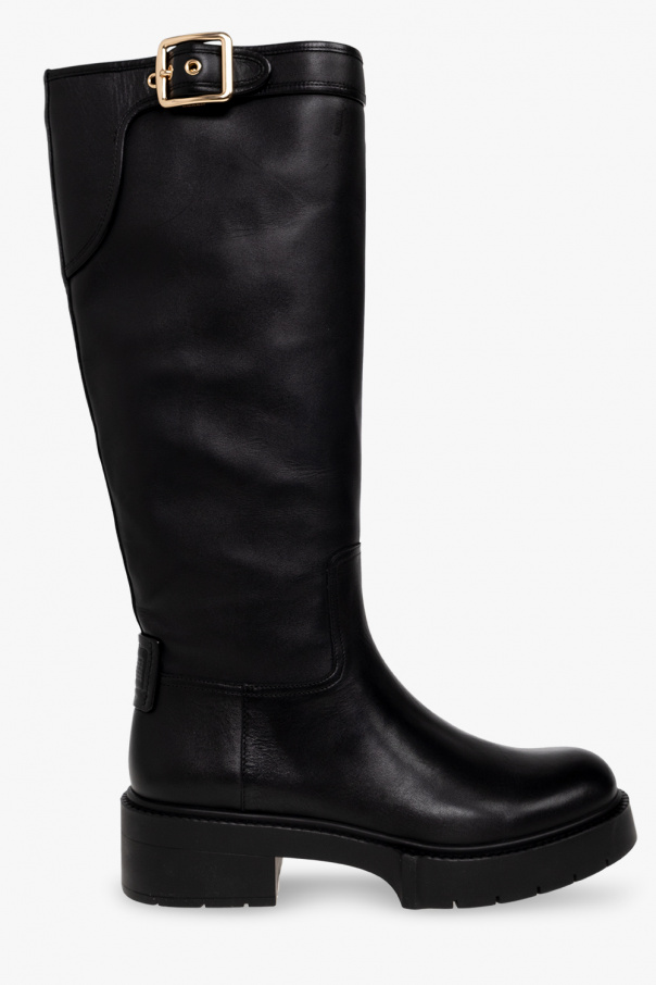 Coach black hotsell leather boots